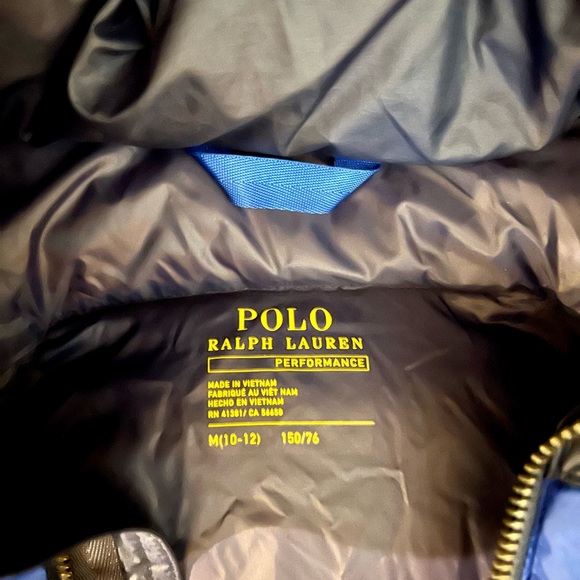 Blue Polo Ralph Lauren Performance Jacket size 10/12 - Picture 7 of 7